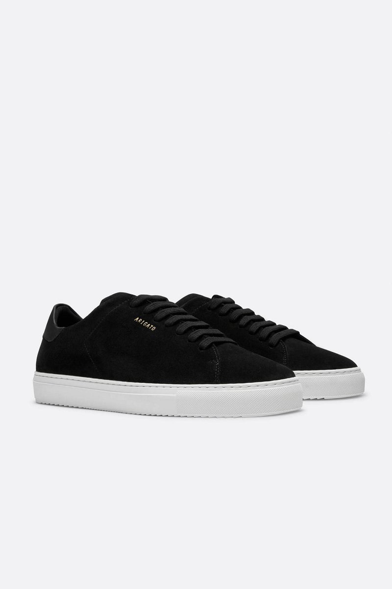 Basket Axel Arigato CLEAN 90 SUEDE Noir Blanche Homme | KGB-21154358